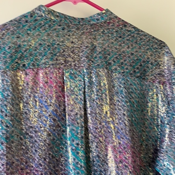 Isabel Marant Iridescent-Effect Lurex Shirt 34 - Picture 12 of 16